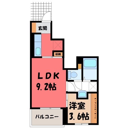 鶴田駅 徒歩5分 1階の物件間取画像